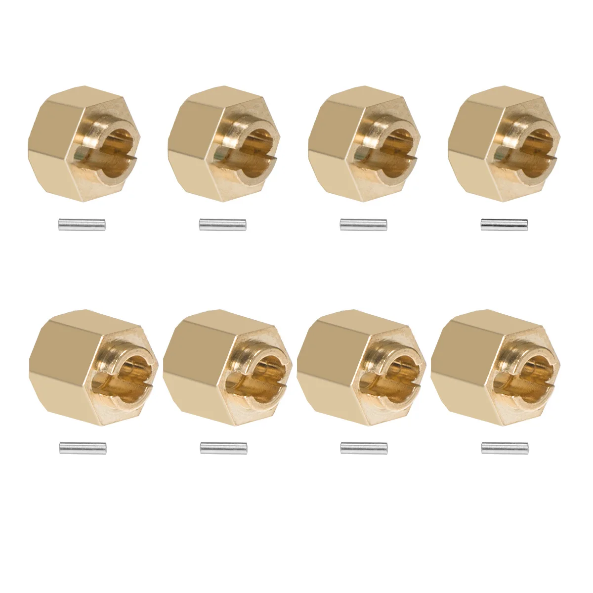 Wheel Hex Adapter - 4Pcs Brass TRX4M Hex Wheels Extenders