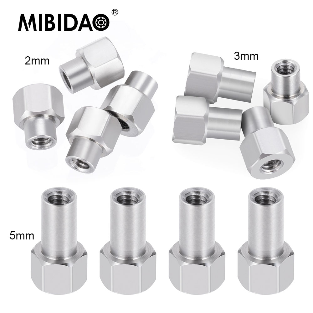 Wheel Hex Adapter - MIBIDAO Stainless Steel 2/3/5mm Wheel Hex