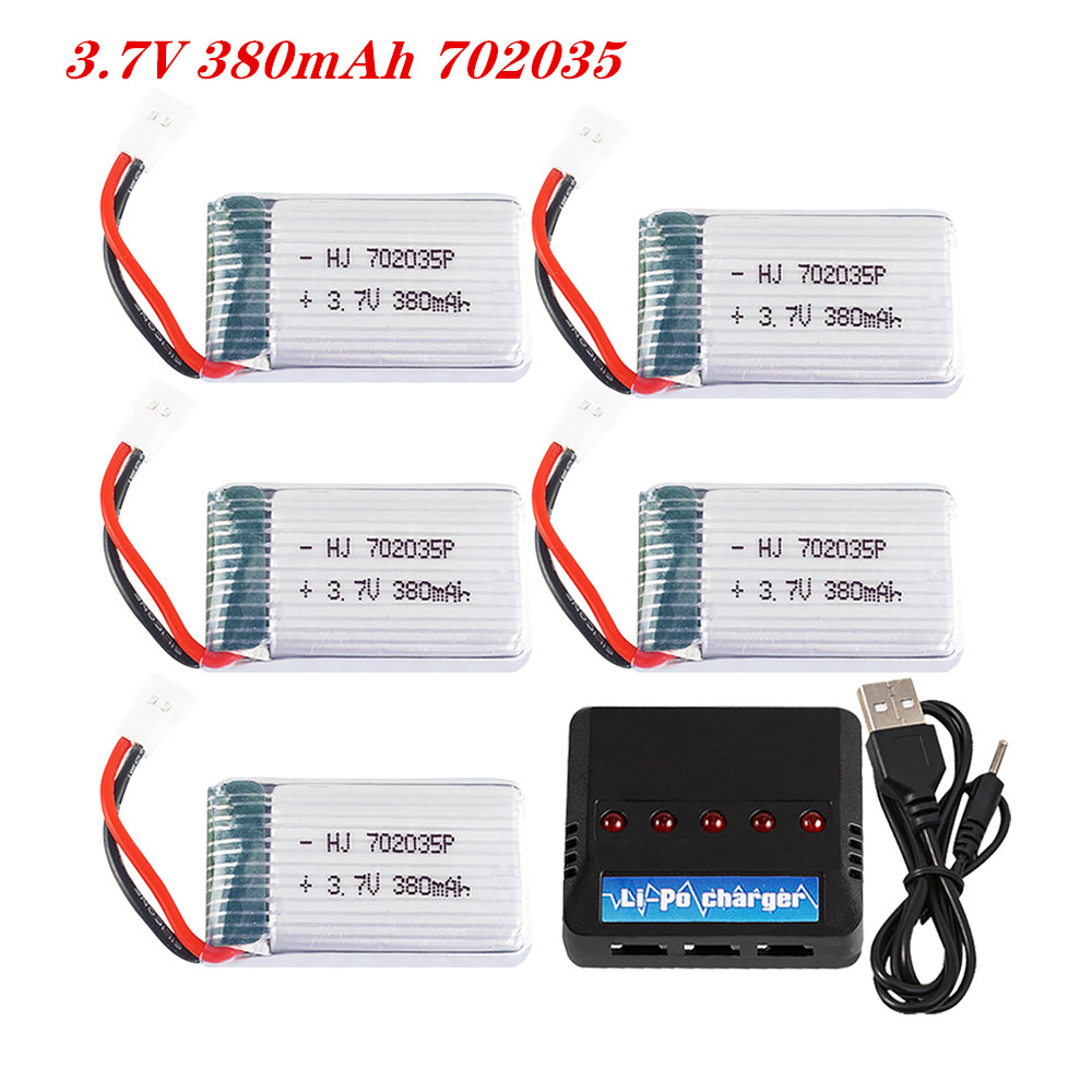 Rc Hobby Parts - 3.7V 380mah 702035 Lipo Battery Rechargeable