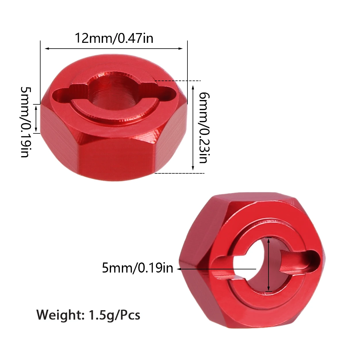 1/14 MJX Hyper Go 14209 14210  - Wheel Hex Adapter review and price