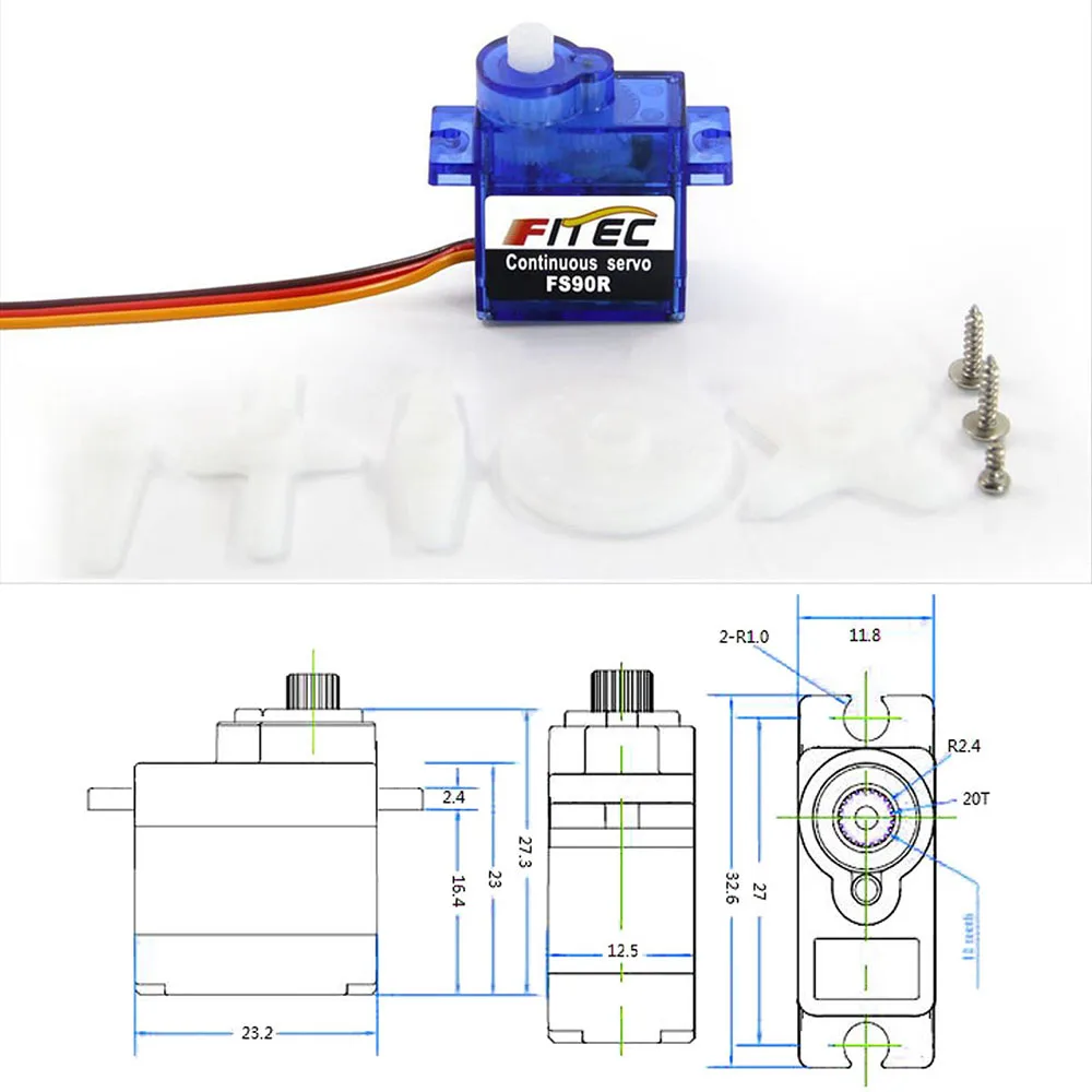 Feetech Mini FS90R Micro Servo - Rc Hobby Shops review and price