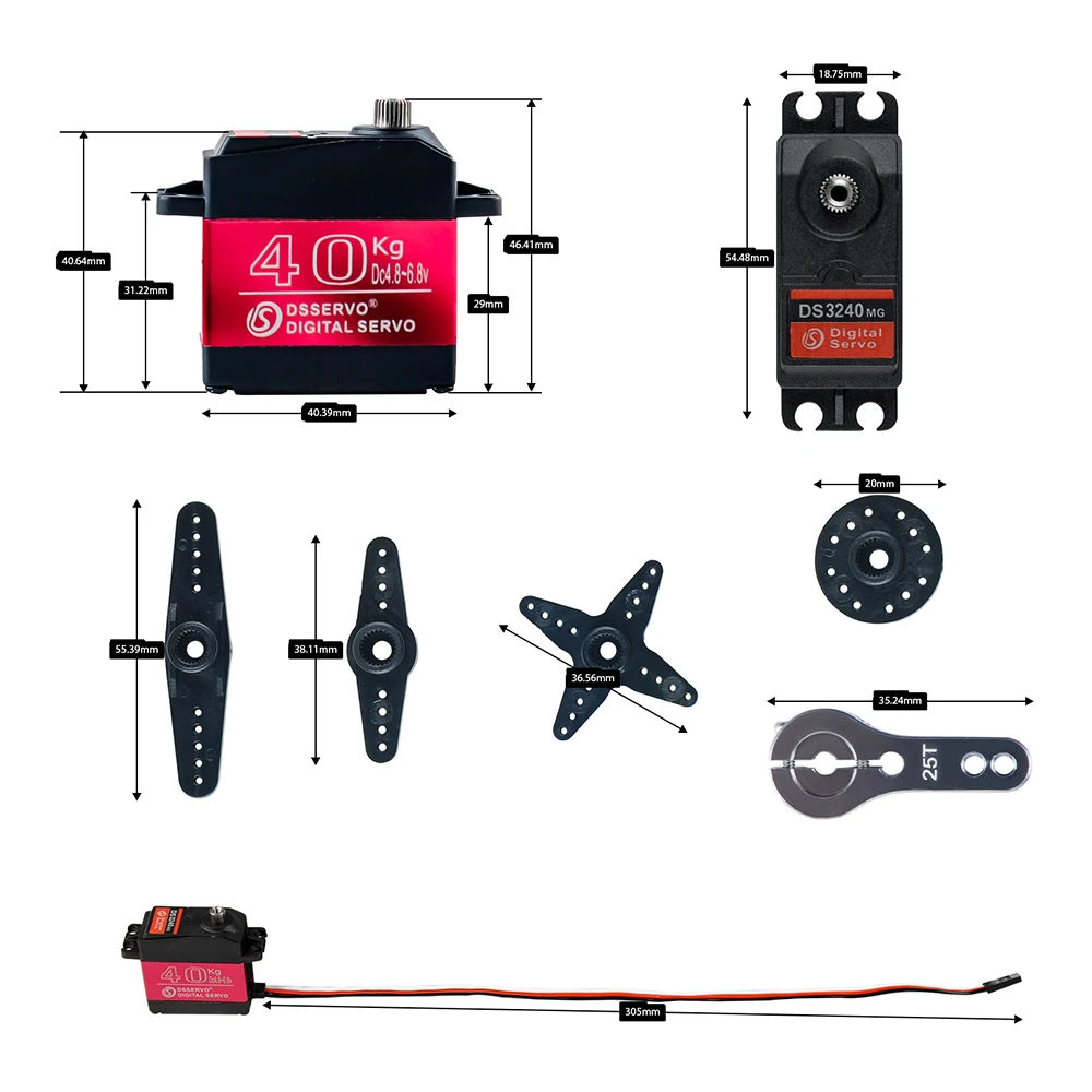 40KG Dsservo DS3240 Large Torq - Rc Hobby Shops review and price