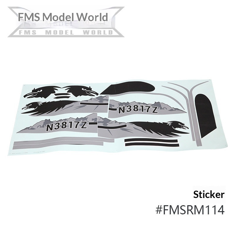 FMS RC Plane Decals For 1700mm - Rc Hobbies review and price