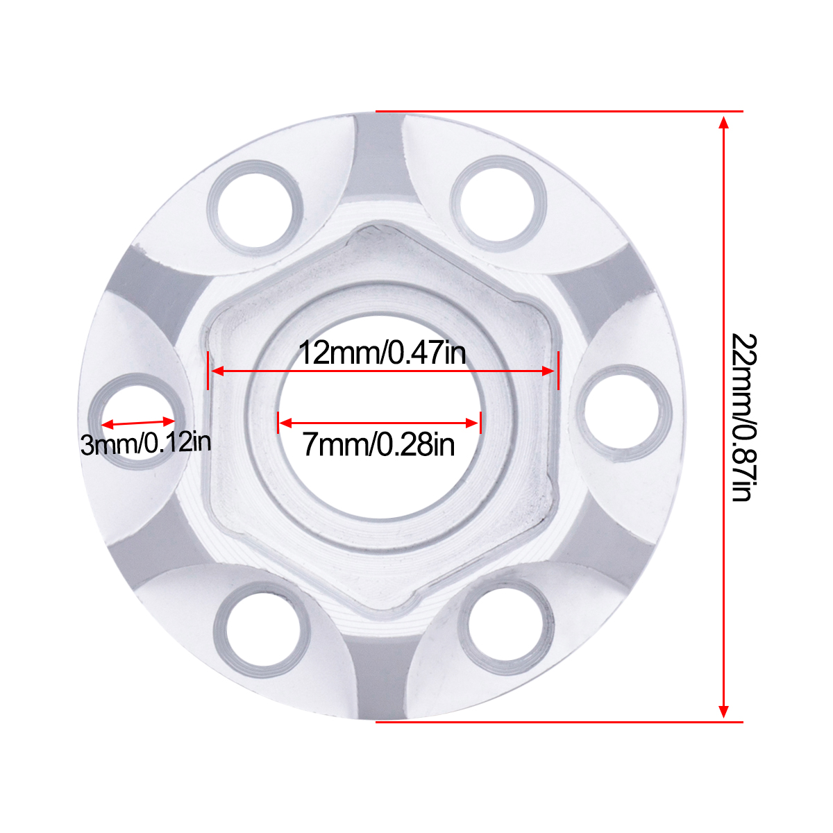Aluminum Wheel Hex Hub 6/9/12/ - Wheel Hex Adapter review and price